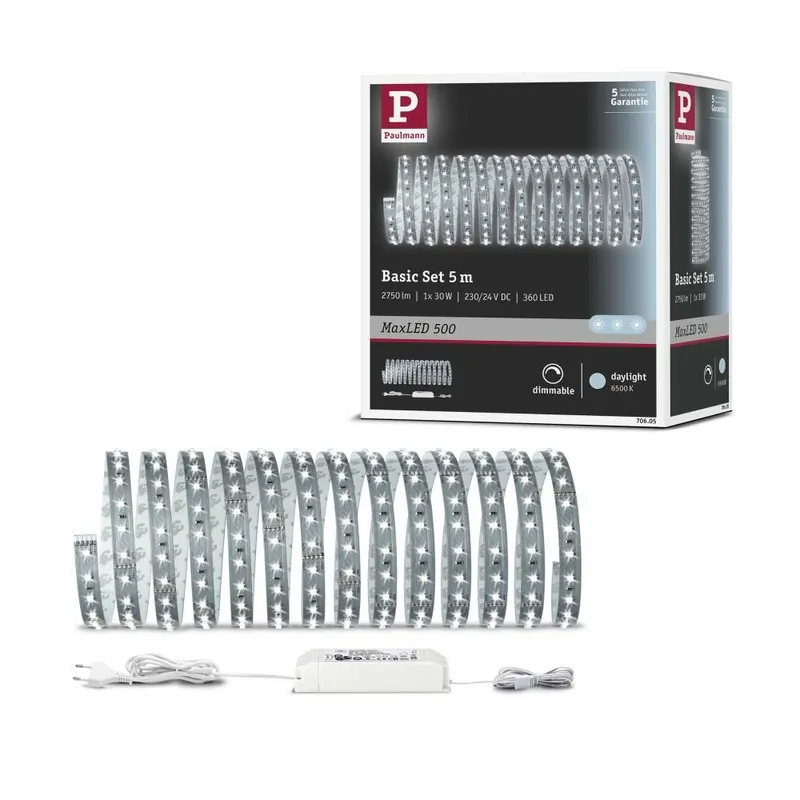 Paulmann MaxLED 500 Basisset unbeschichtet 5m Tageslichtweiß Top-Preis