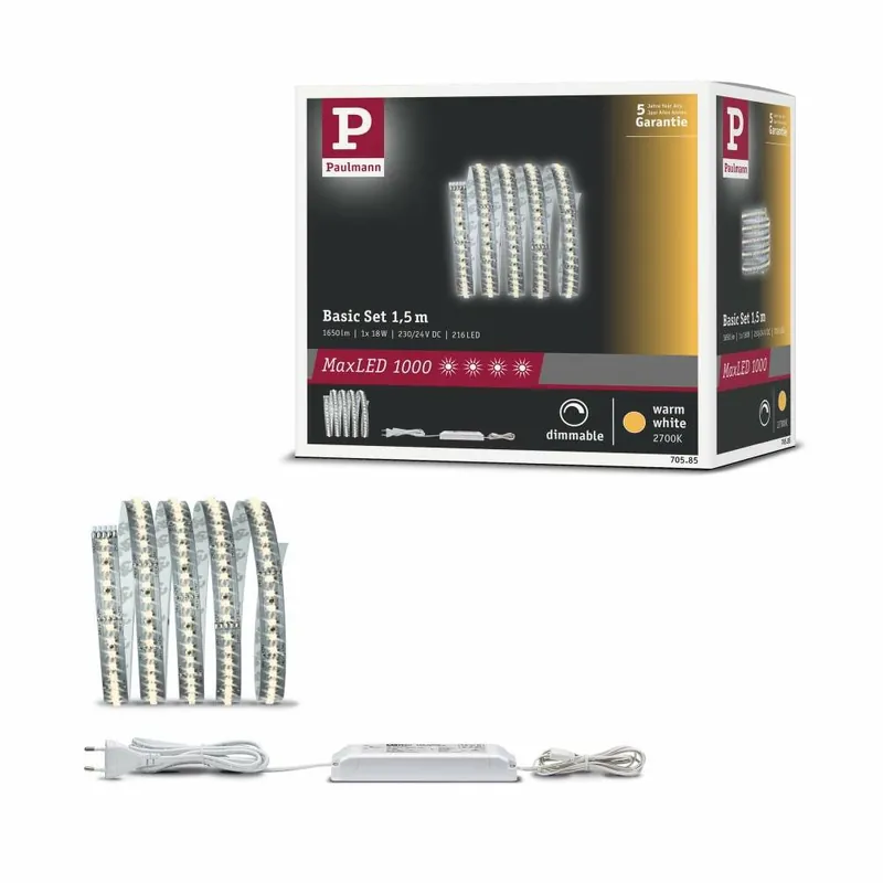Nur Für Kurze Zeit Paulmann MaxLED 1000 Basisset unbeschichtet 1,5m Warmweiß