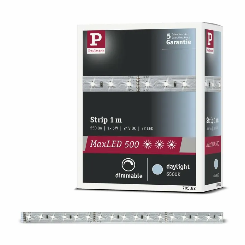 Bestpreis Paulmann MaxLED 500 Strip unbeschichtet 1m Tageslichtweiß