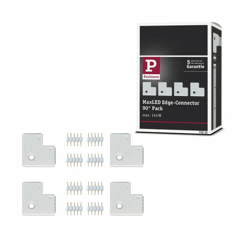 Paulmann MaxLED Eckverbinder 90° Weiß 4er-Pack Neu