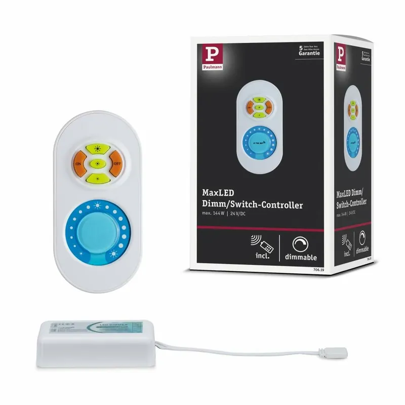 Paulmann MaxLED Dimm/Schalt Controller 24V bis zu 30m Reichweite Nur Für Kurze Zeit