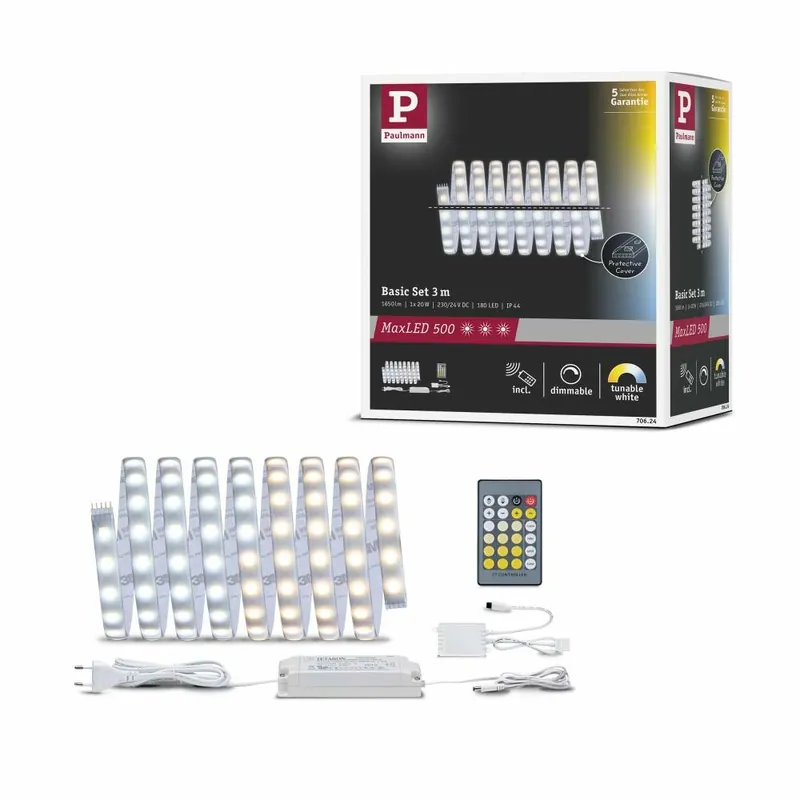Wochenendangebot Paulmann MaxLED 500 Basisset beschichtet 3m Tunable White 20W