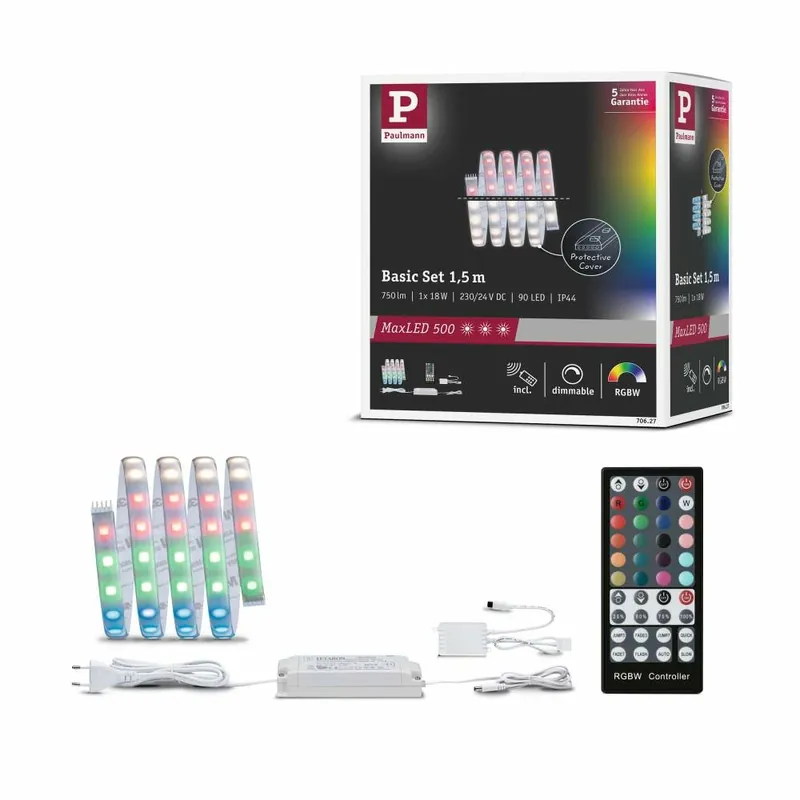 Bestseller Paulmann MaxLED 500 Basisset beschichtet 1,5m RGBW 18W