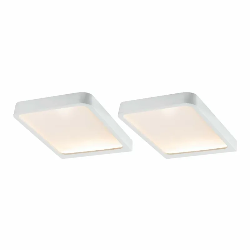 Kracherpreis Paulmann LED Unterschrankleuchte Vane eckig weiß matt 2x8W 2er Set