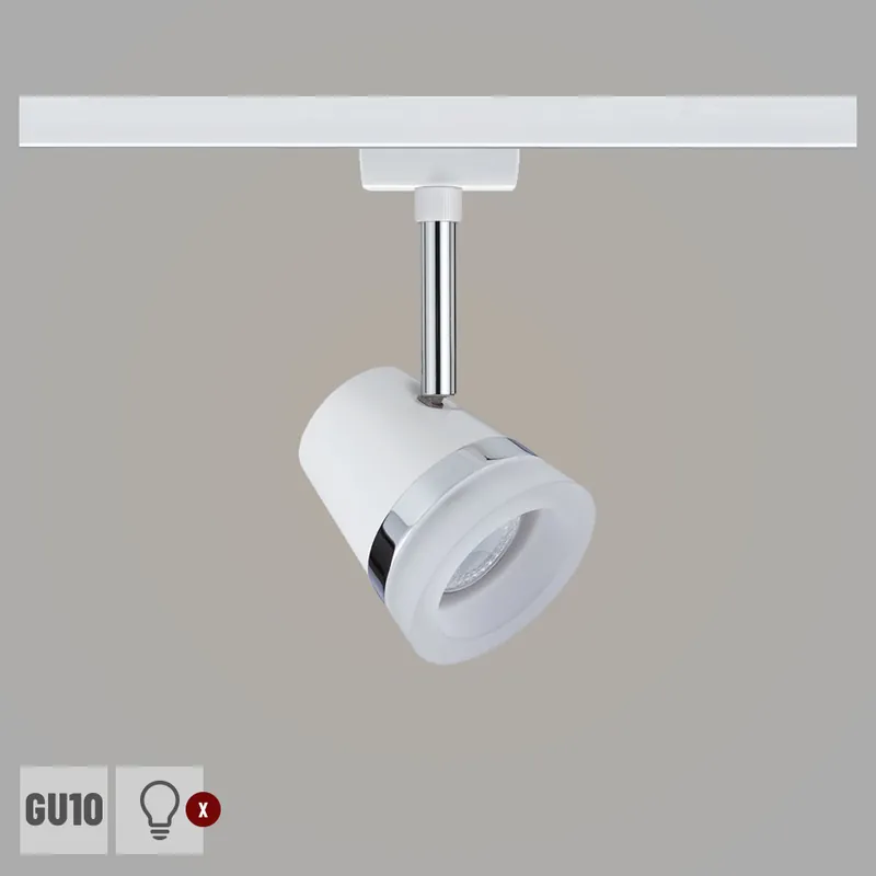 Letzte Chance Paulmann URail Schienenspot Cone GU10 max. 10W weiß chrom