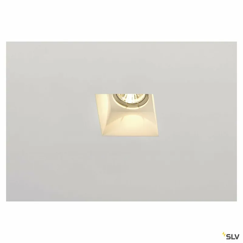 Günstig SLV PLASTRA Downlight, GU10, eckig weisser Gips