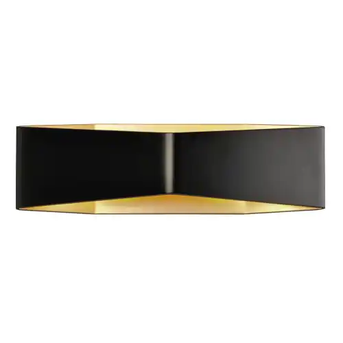 SLV BIG CARISO LED Wandleuchte 2, schwarz/ messing 2x 9W LED, 3000K Begrenztes Angebot