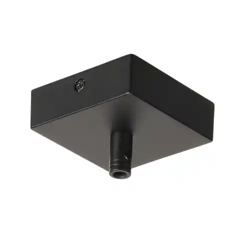 Günstig SLV Deckenrosette GLENOS, mattschwarz, 8,5x8,5x2,7cm, mit Zugentlastung