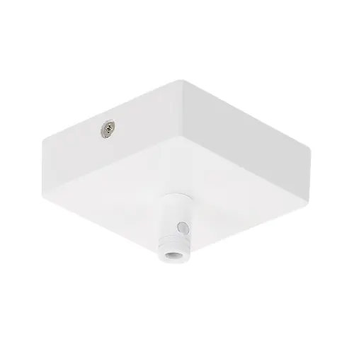 Neu SLV Deckenrosette GLENOS, mattweiss, 8,5x8,5x2,7cm, mit Zugentlastung