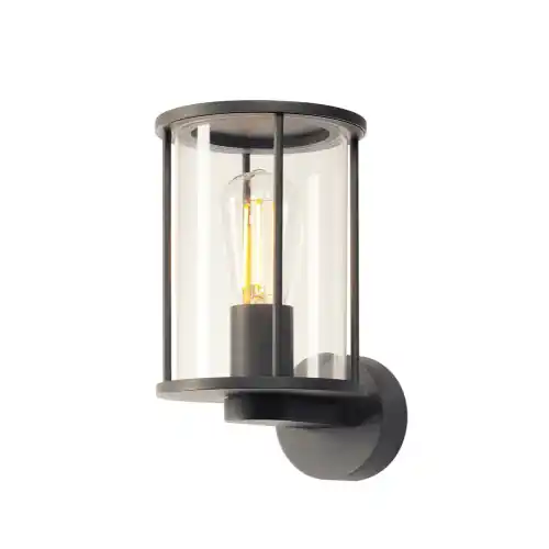 Neue Kollektion SLV OUTDOOR LANTERN Wandleuchte, rund, anthrazit, klares Glas