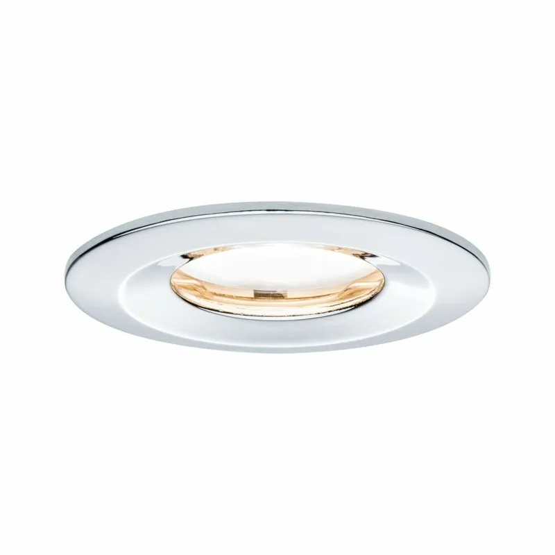 Preiswert Paulmann LED Einbauleuchte Nova Plus Coin starr IP65 rund 78mm Coin 6W 470lm 230V dimmbar 2700K Chrom