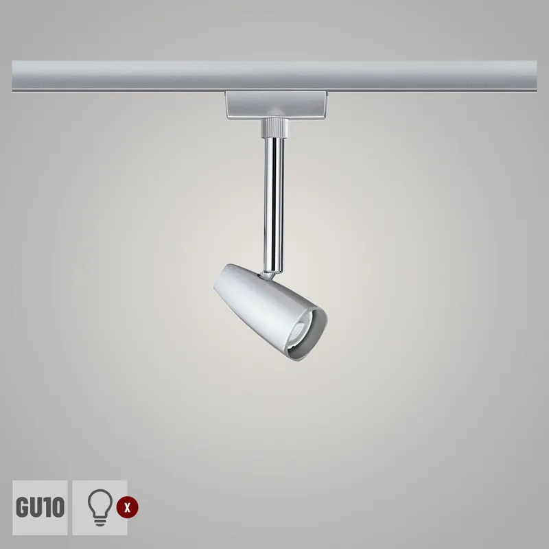Super-Preis Paulmann URail Schienenspot Barelli GU10 max. 10W chrom matt 230V