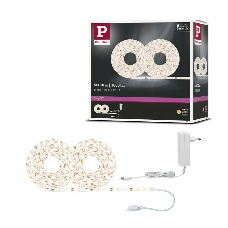 Jetzt Bestellen Paulmann SimpLED Strip Set 10m 22W Warmweiß