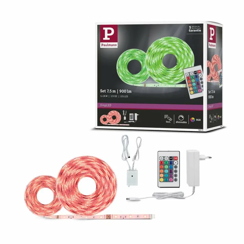 Knallerangebot Paulmann SimpLED Strip Set 7,5m 26W RGB