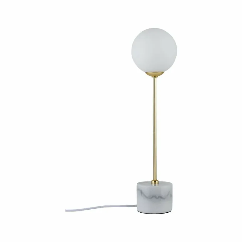 Expressversand Paulmann Neordic Tischleuchte Moa G9 max. 10W Weiß/Gold matt Glas/Marmor/Metall