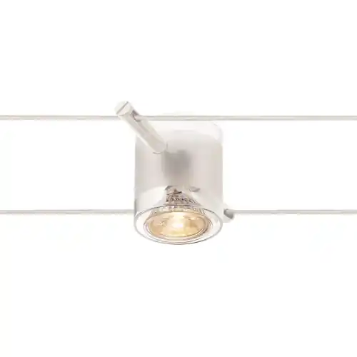 SLV COMET Seilleuchte weiß teilsaniertes Glas für TENSEO Niedervolt-Seilsystem QR-C51 Gratis Versand
