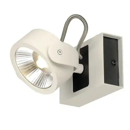 Kostenfreie Lieferung SLV KALU LED 1 Wand- und Deckenleuchte, weiss/schwarz, 3000K, 60°