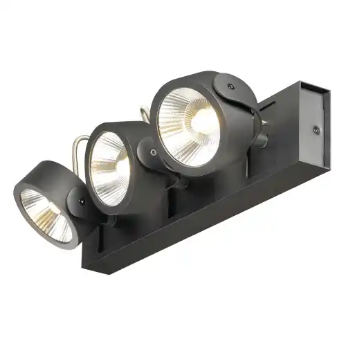 SLV KALU LED 3 Wand- und Deckenleuchte, schwarz, 3000K, 60° Sale