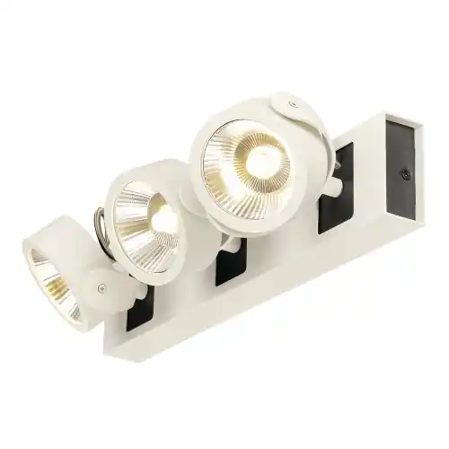 SLV KALU LED 3 Wand- und Deckenleuchte, weiss/schwarz, 3000K, 60° Kostenloser Versand