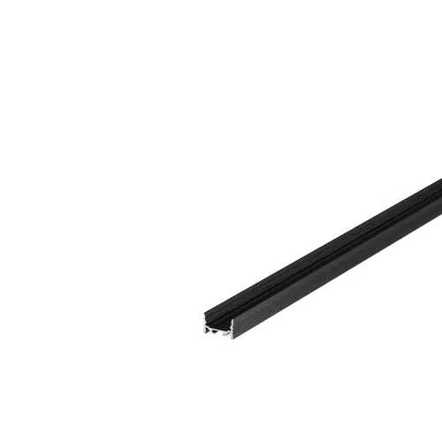 SLV GRAZIA 20 LED Aufbauprofil, flach, gerillt, 3m, schwarz Abverkauf