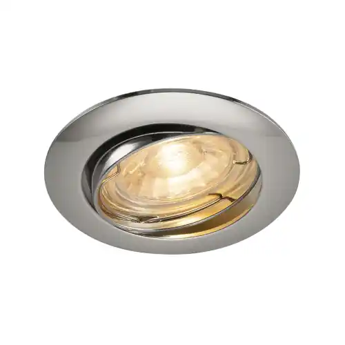 Knallerangebot SLV PIKA QPAR51, Deckeneinbauleuchte, schwenkbar, chrom, max. 50W
