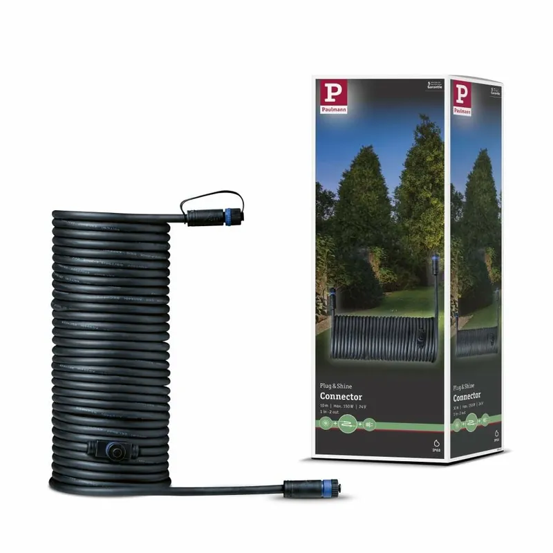 Paulmann Plug & Shine Kabel 10m 2 Ausgänge IP68 Neuheit