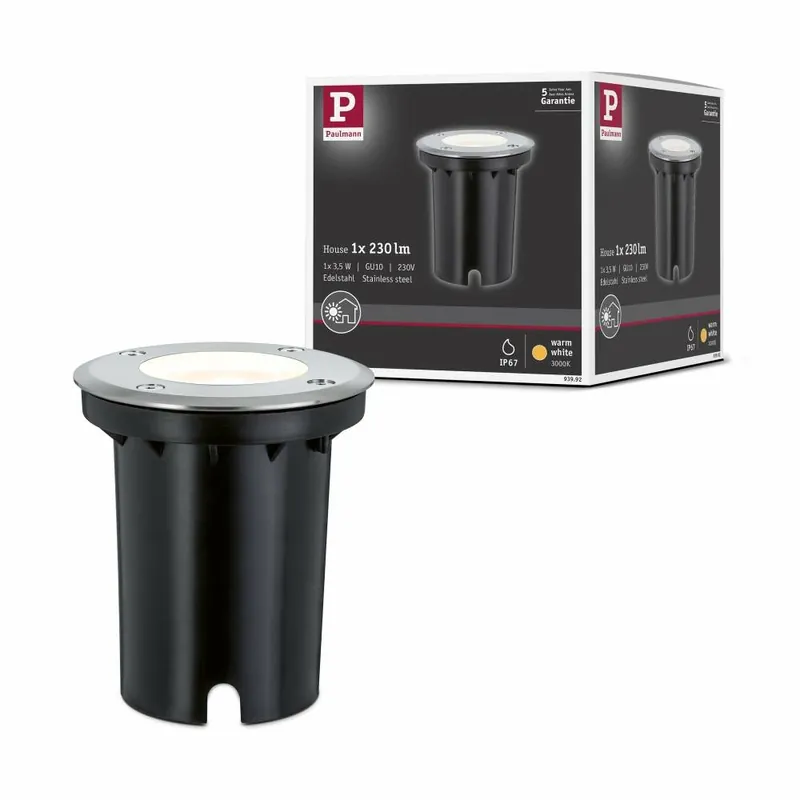 Begrenztes Angebot Paulmann Bodeneinbauleuchte IP67 rund 3,5W GU10
