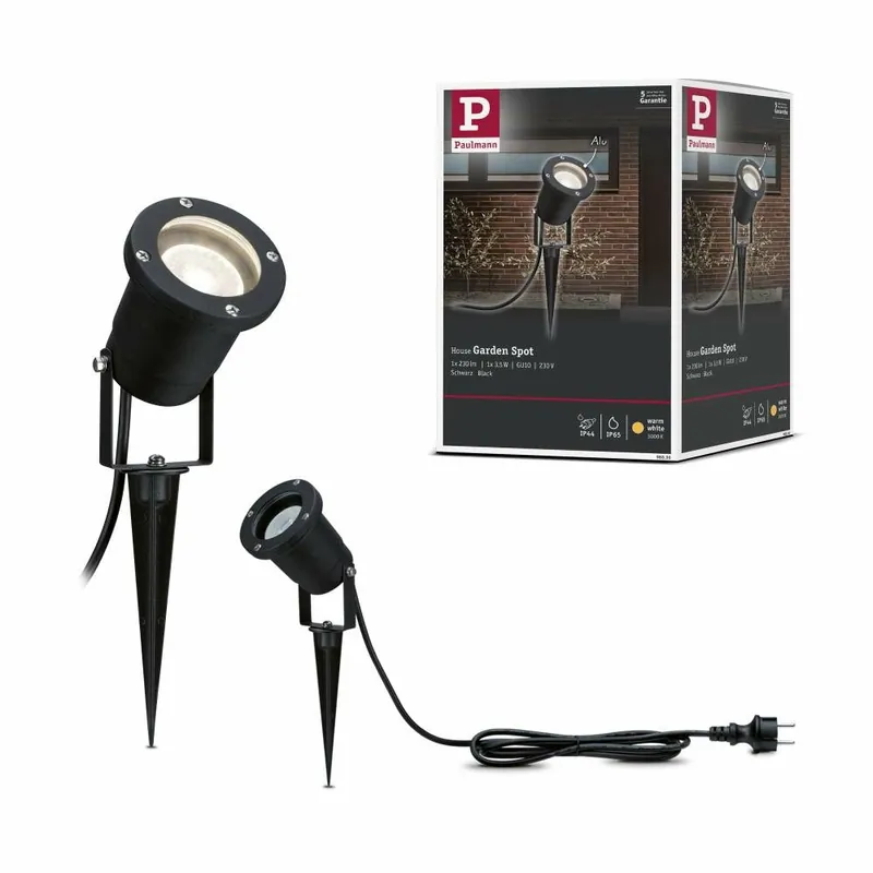 Sonderangebot Paulmann Outdoor LED Gartenstrahler mit Erdspieß IP65 Schwarz Aluminium inkl. Leuchtmittel