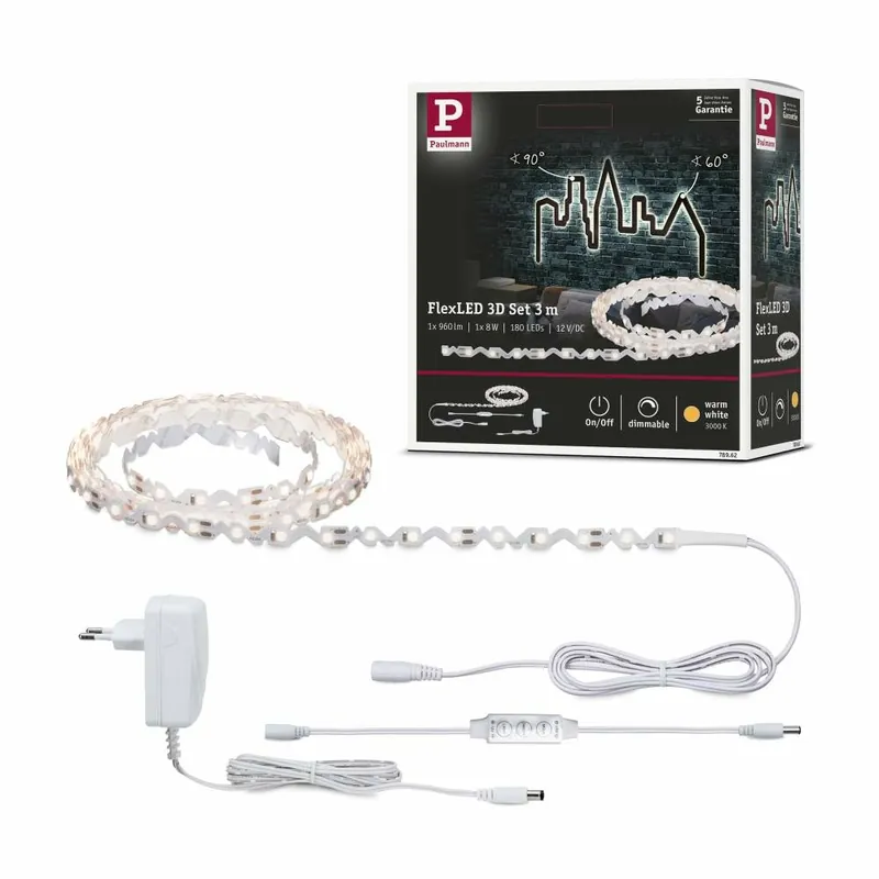Direkt Vom Hersteller Paulmann FlexLED 3D Basisset 3m Warmweiß
