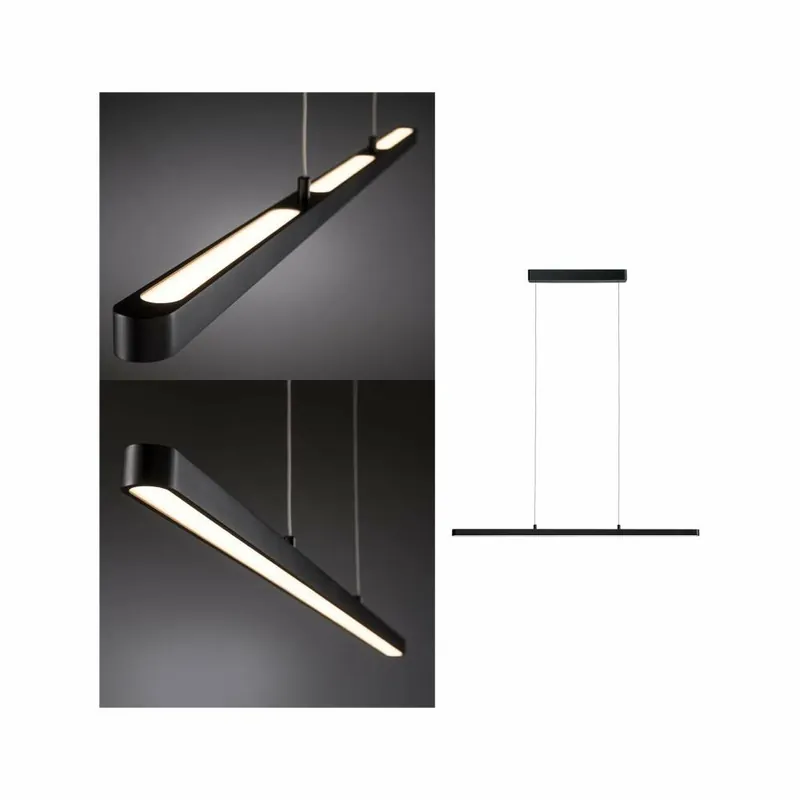 Paulmann LED Pendelleuchte Lento schwarz 2700K dimmbar 1800lm 42W Abverkauf