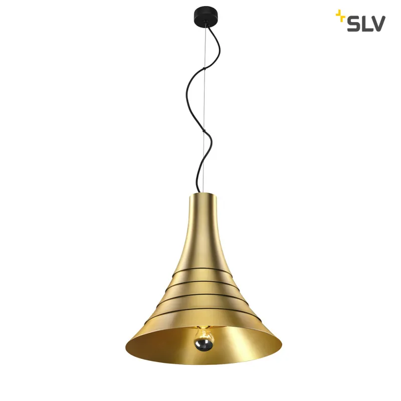 Meistverkauft SLV BATO 45 PD, Indoor Pendelleuchte, messing, E27, max. 60W