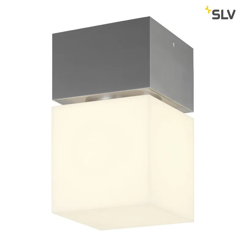 Angebot SLV SQUARE C LED, LED Outdoor Deckenaufbauleuchte, IP44, Edelstahl 316, 3000K