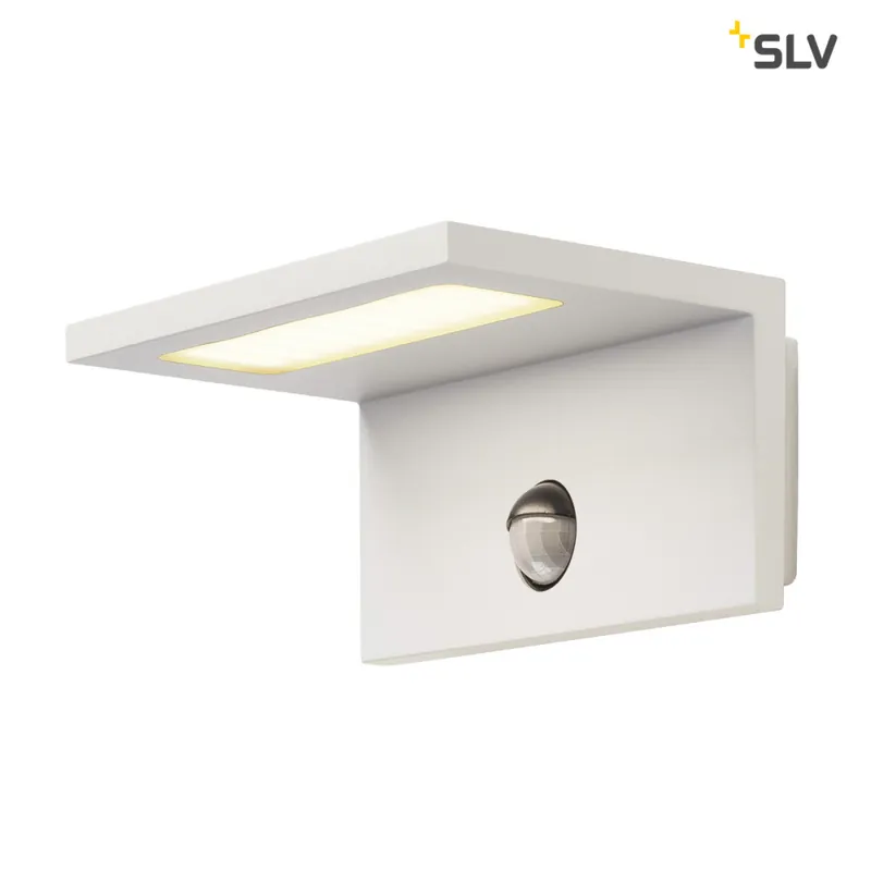 SLV LED SENSOR WL, LED Outdoor Wandaufbauleuchte, IP44, weiß, 3000K Super-Preis