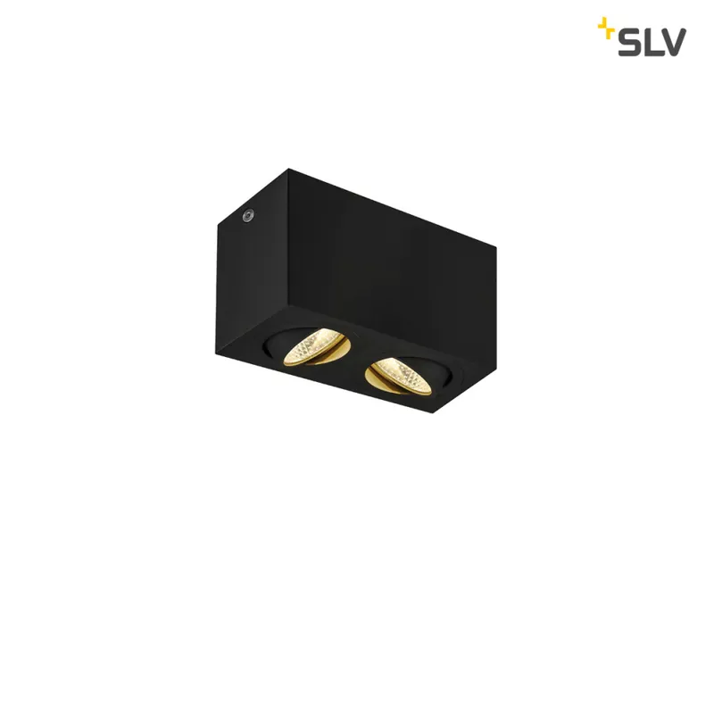 Heißes Angebot SLV TRILEDO Double, LED Indoor Deckenaufbauleuchte, schwarz, 3000K, 16W