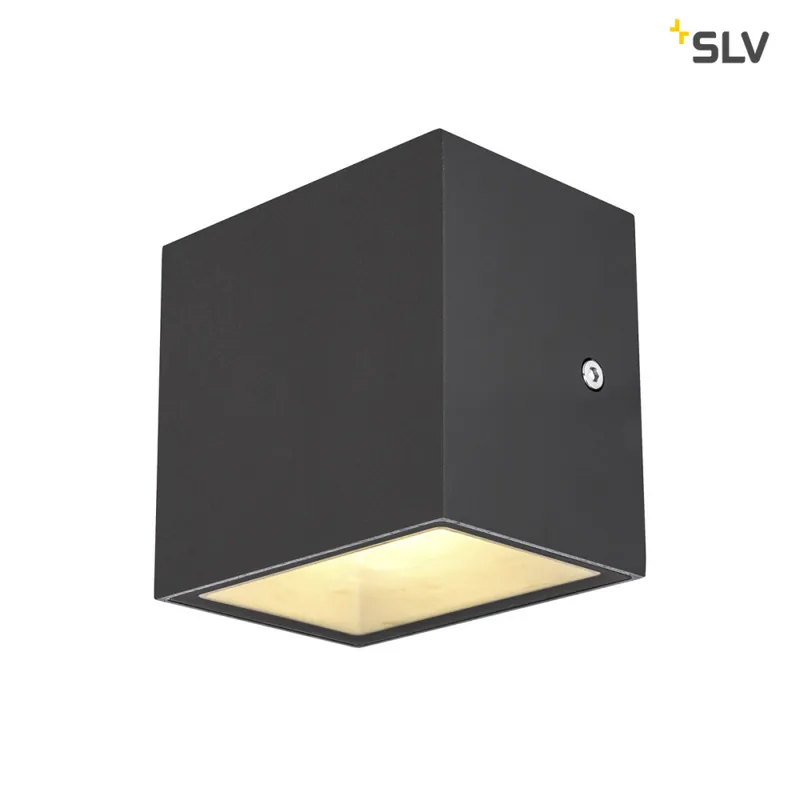 SLV SITRA CUBE WL, LED Outdoor Wand- und Deckenaufbauleuchte, anthrazit, IP44, 3000K, 10W Jetzt Kaufen