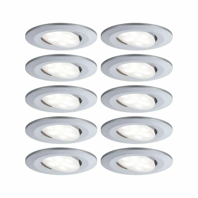 Sonderaktion Paulmann Einbauleuchte LED Calla rund 10x6W Chrom matt