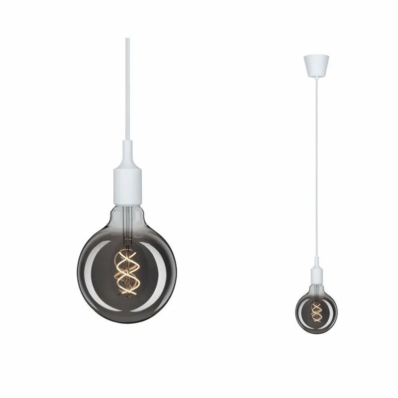 Saisonangebot Paulmann Neordic Pendelleuchte Ketil E27 max. 60W Weiß dimmbar Silikon/Kunststoff 1-flammig