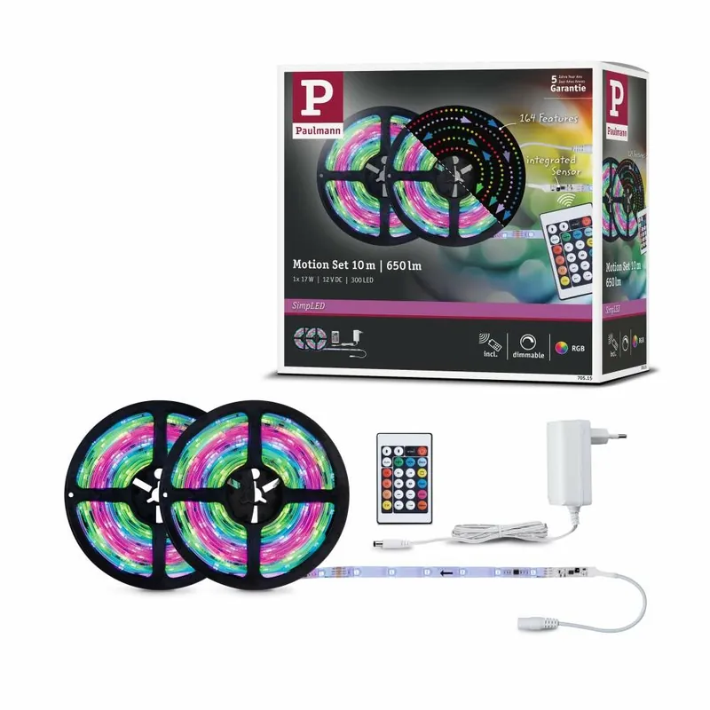 Garantierte Lieferung Paulmann SimpLED Motion Set 10m 17W RGB beschichtet