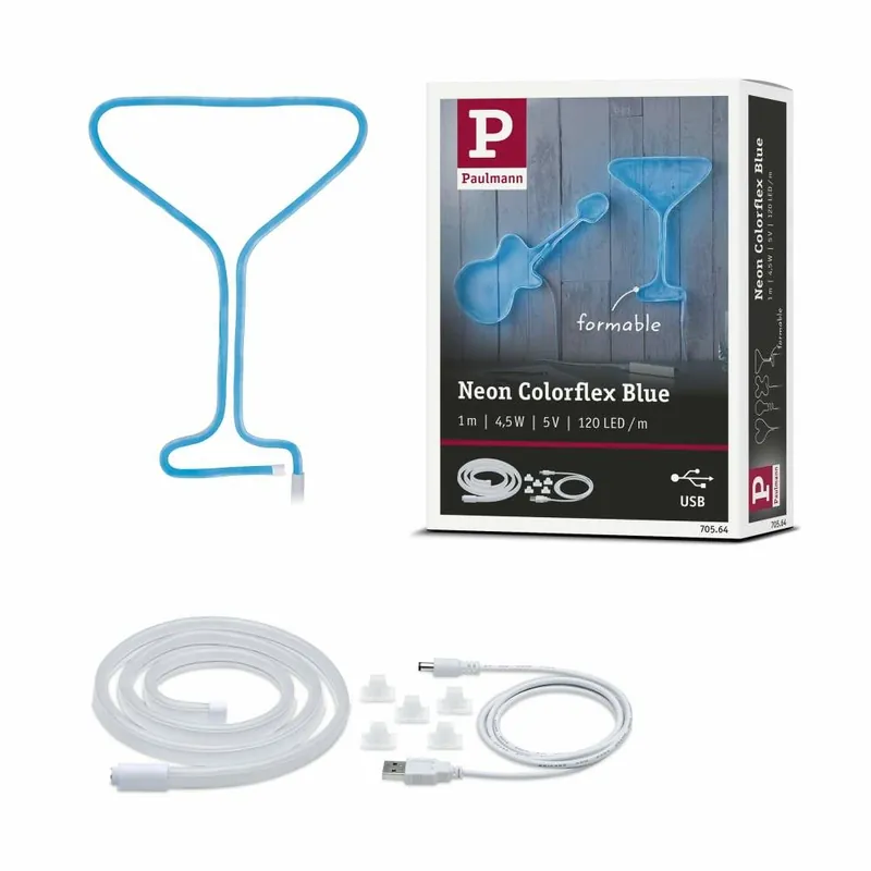 Paulmann Neon Colorflex USB Strip Blue 1m 4,5W 5V Günstig