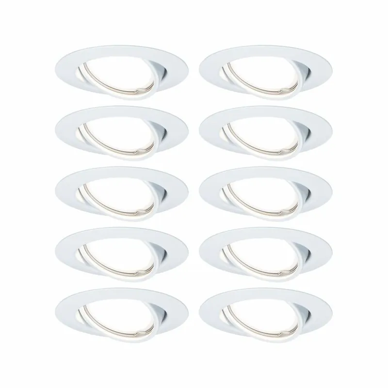 Paulmann Einbauleuchte LED Base rund max. 10x10W GU10 Weiß matt Abverkauf