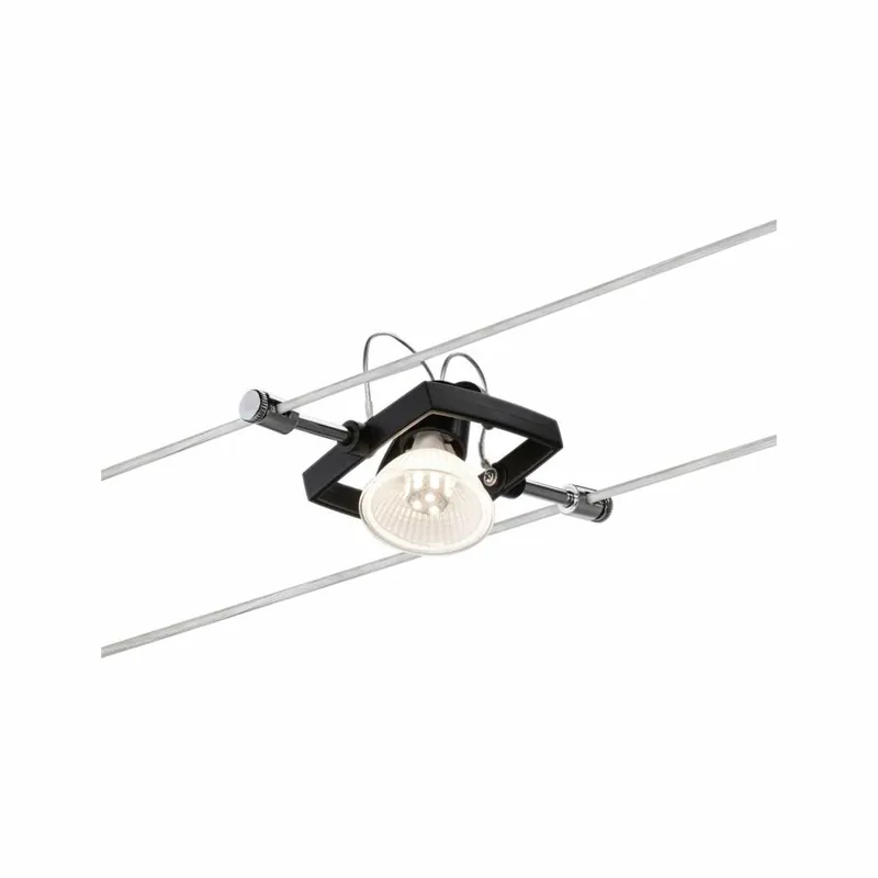 Paulmann Seilsystem Mac II Einzelspot GU5,3 max. 10W 12V Schwarz matt Aktuell