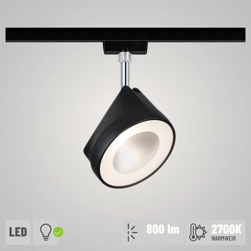Paulmann URail LED Spot Arena 14W 800lm 2700K dimmbar schwarz matt chrom (LED fest verbaut) Kracherpreis