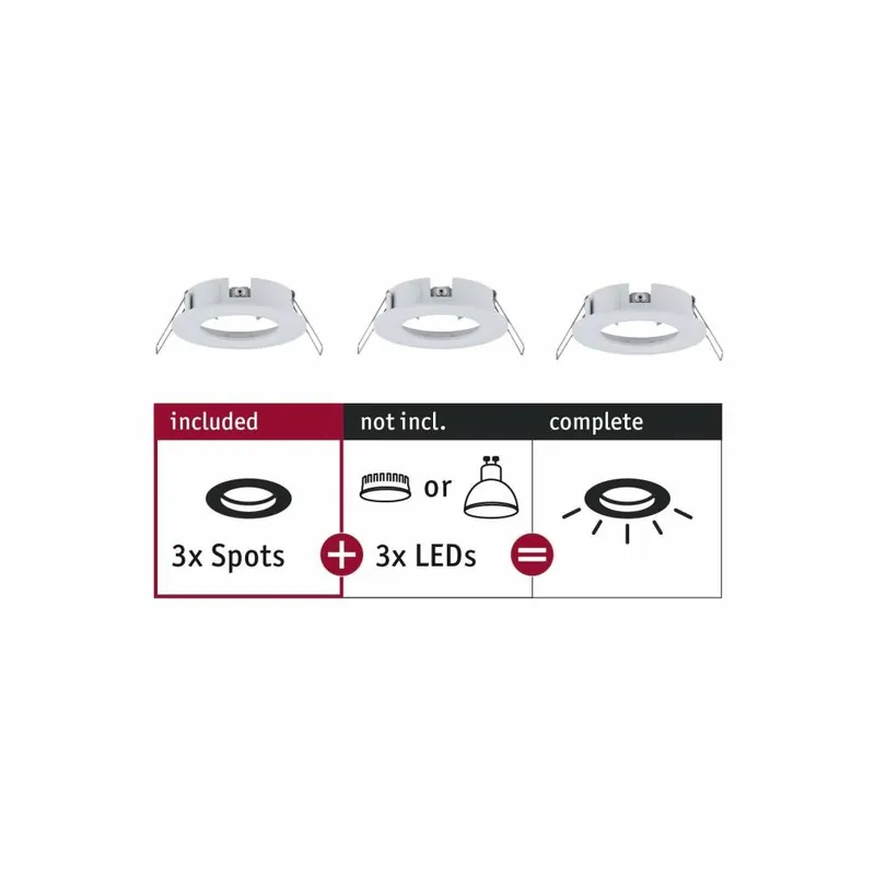 Paulmann Einbauleuchte Choose Spot starr max. 10W Weiß matt 230V Heißes Angebot