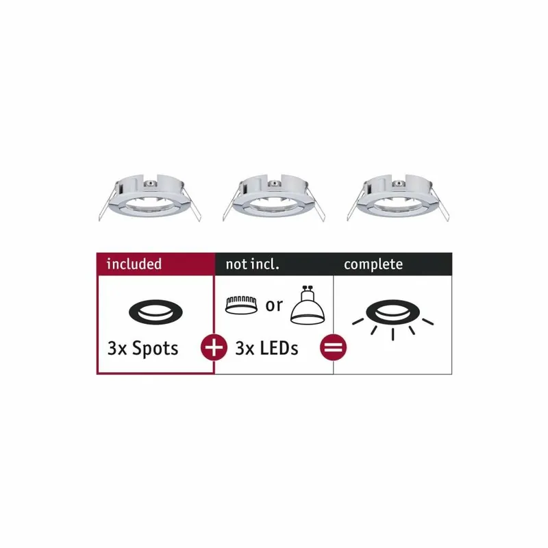 Paulmann Einbauleuchte Choose Spot starr max. 10W Chrom 230V Preis Gesenkt