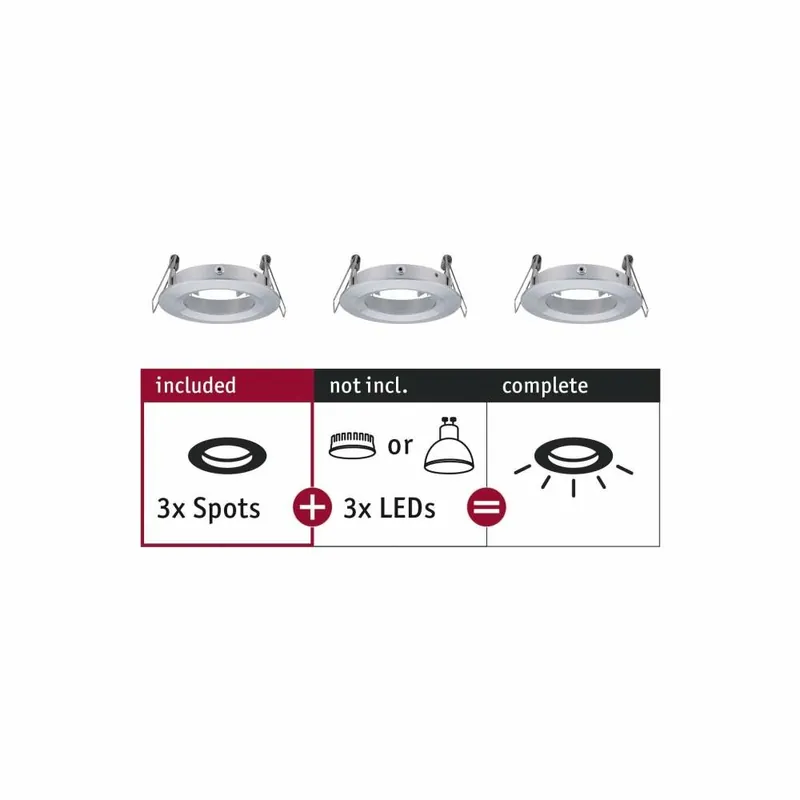 Paulmann Einbauleuchte Choose Spot starr max. 10W Alu gedreht 230V Super-Preis