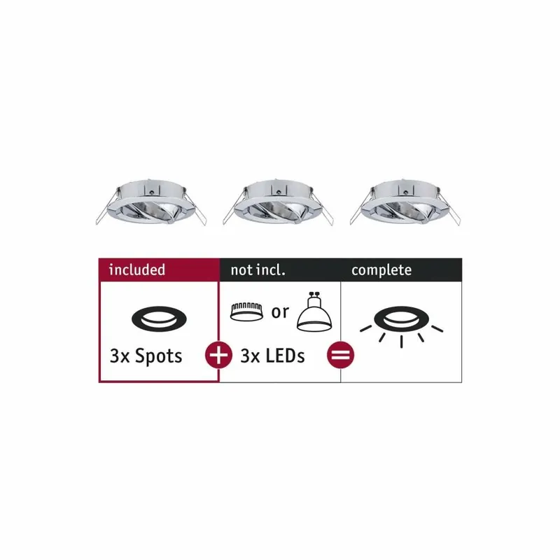 Sichere Zahlung Paulmann Einbauleuchte Choose Spot schwenkbar max. 10W Chrom 230V