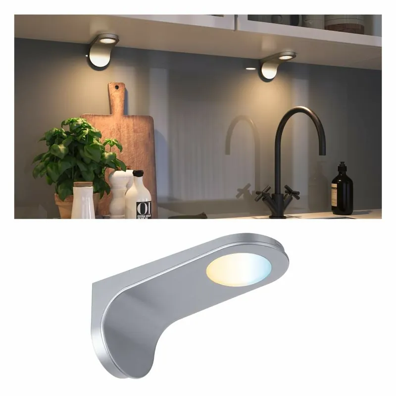 Paulmann Möbelleuchten Clever Connect Spot Neda Chrom matt 12V 2,1W TunableWhite 2.700K Sichere Zahlung