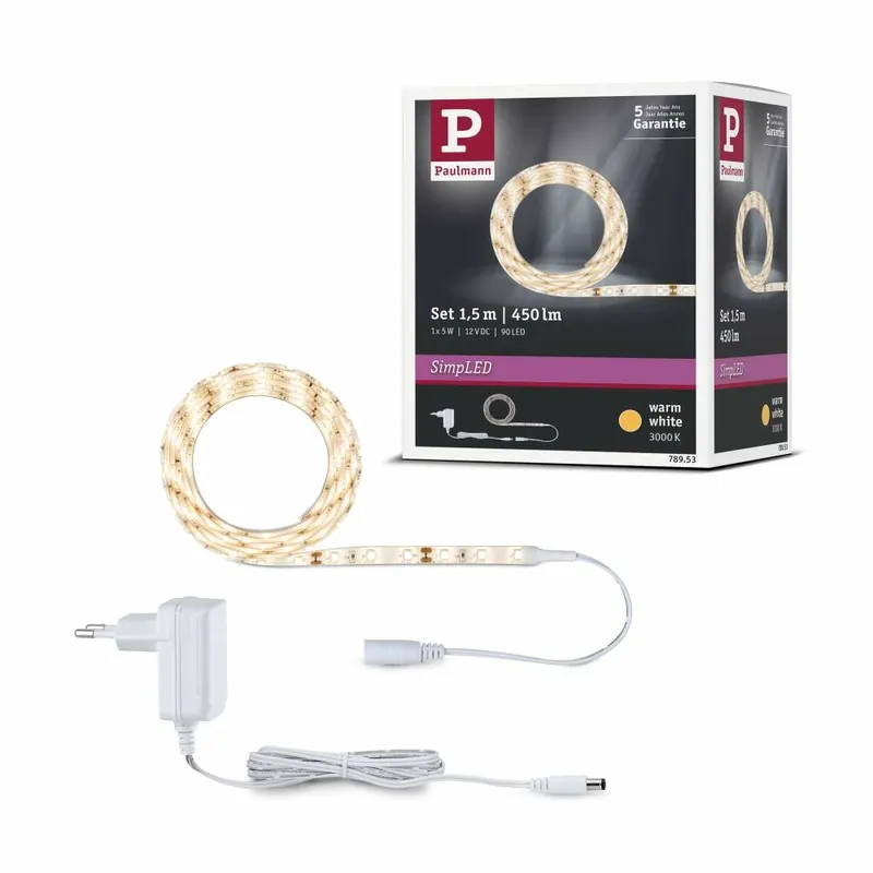 Paulmann SimpLED Strip Set 1,5m 5W Warmweiß beschichtet Wochenendangebot