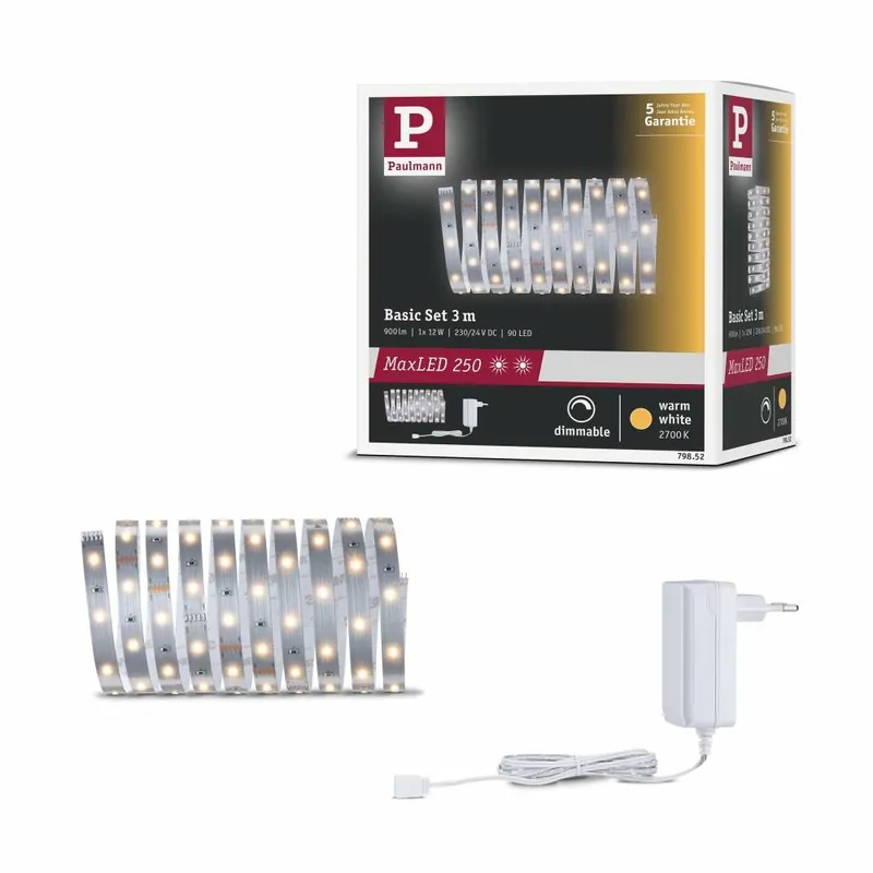 Expressversand Paulmann MaxLED 250 Basisset unbeschichtet 3m Warmweiß
