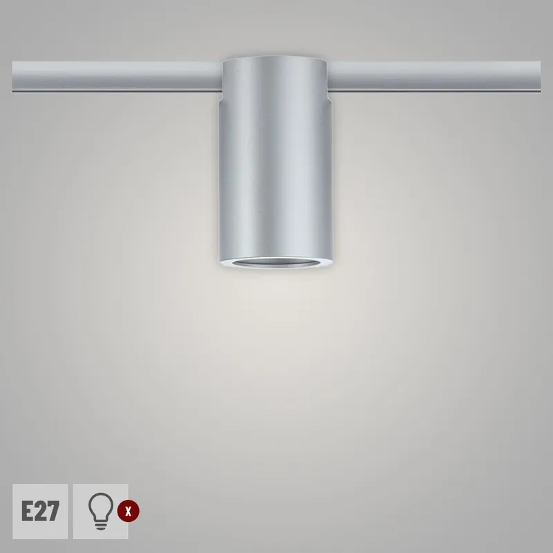 Heißes Angebot Paulmann URail Schienenspot Ceiling Socket E27 max. 20W Chrom matt
